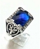Ramses Stone Ring - Silver & Blue