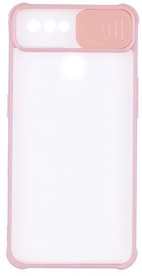OPPO A5S / A7 / A12 - Anti Shock Clear Cover With Colored Frame And Camera Slider