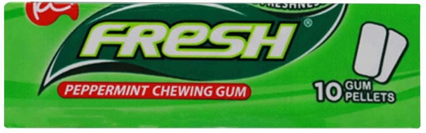 Fresh Long Lasting Peppermint Chewing Gum 14g (10 Pieces)