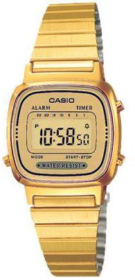 Casio LA670WGA-9DF Stainless Steel Watch - Gold