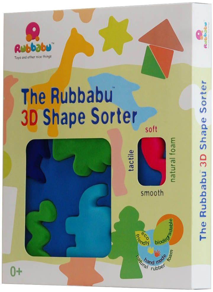 Rubbabu - 3D Shape Sorter Animal Shapes- Babystore.ae