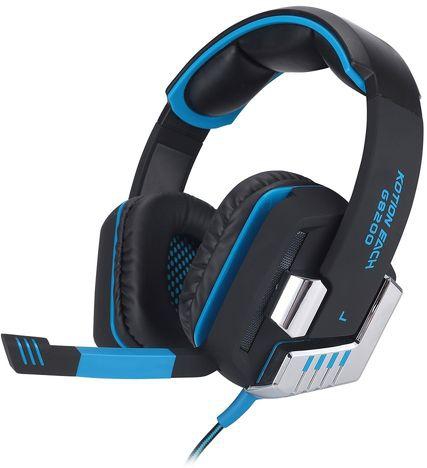 FSGS Blue EACH G8200 7.1 Virtual Surround Sound Gaming Wired USB With Mic Vibration Function Glaring LED Light For PC Headset 8644