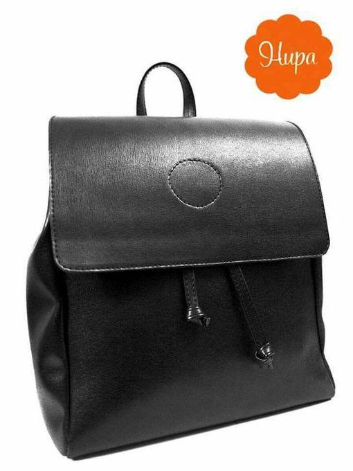 Generic Leather Back Bag - Black