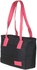 Get Waterproof Hand Bag For Women, 40×25 cm - Black Fuchsia with best offers | Raneen.com