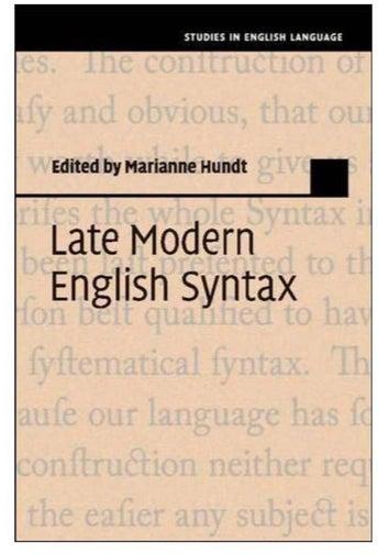 Late Modern English Syntax paperback english - 18-May-17