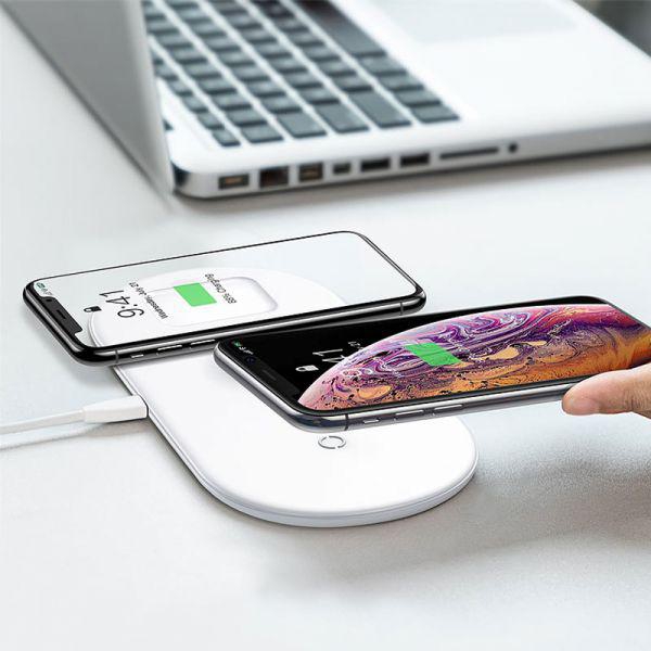 Smart 3 in 1 wireless charger - white