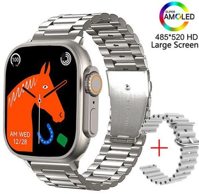 Smart Watch Titanium Alloy 1:1 49mm Case Watch8 Ultra8 S8 KD99 X8 Ultra Smartwatch Men