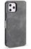 DG.MING Retro Oil Side Horizontal Flip Case With Holder & Card Slots & Wallet For IPhone 11 Pro Max(Grey)