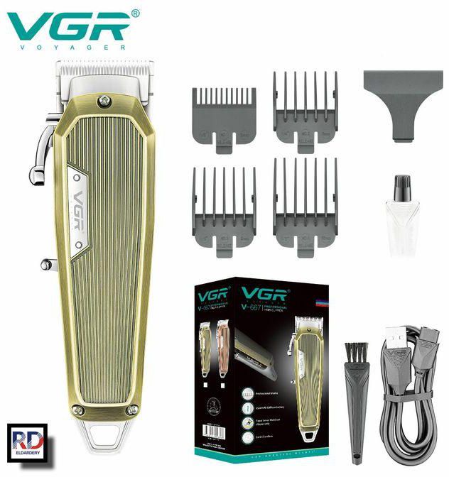 VGR VGR ماكينة حلاقه الشعر الاحترافية القابلة لإعادة الشحن V-667