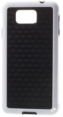 Ozone 3D Effect Cube Pattern TPU   PC Case for Samsung Galaxy Alpha SM-G850F SM-G850A - White