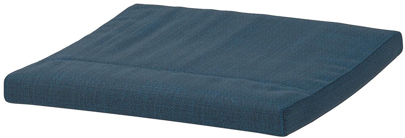 POÄNG Footstool cushion - Hillared dark blue