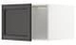 METOD Top cabinet for fridge/freezer, black/Lerhyttan black stained, 60x40 cm - IKEA