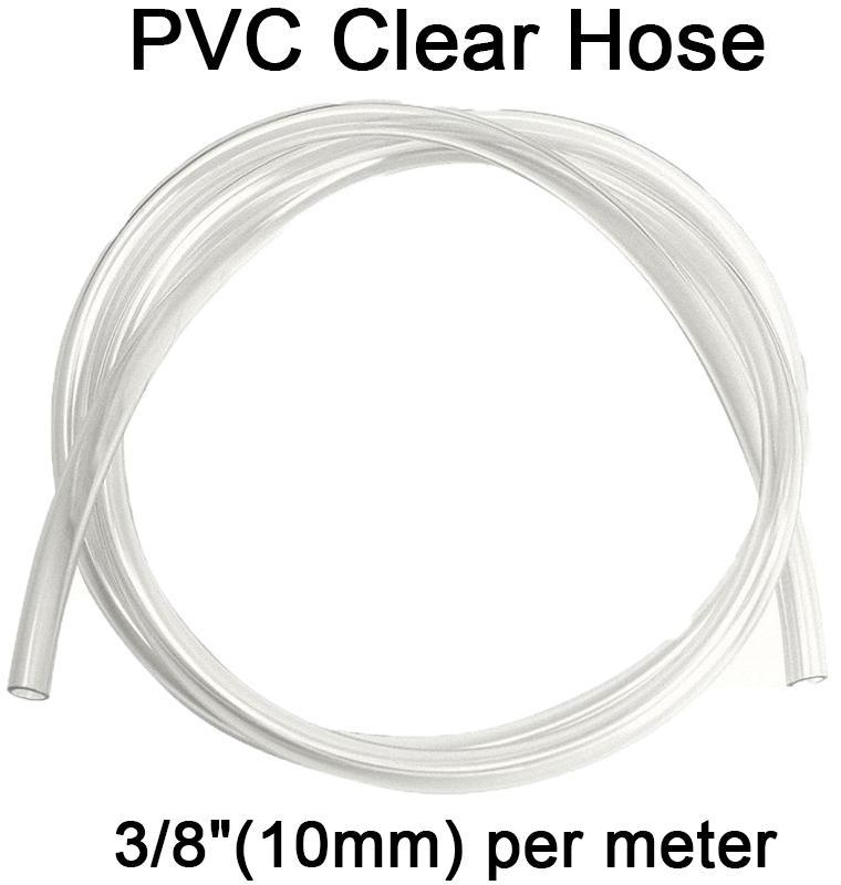 PVC Clear Hose 3/8 Inch (10mm) Per Meter / Pipe For Water / Fluid Industry