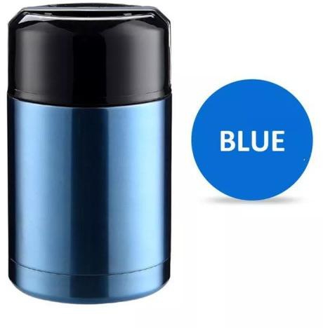 1000ml 304 Insulated Food Flask - Blue
