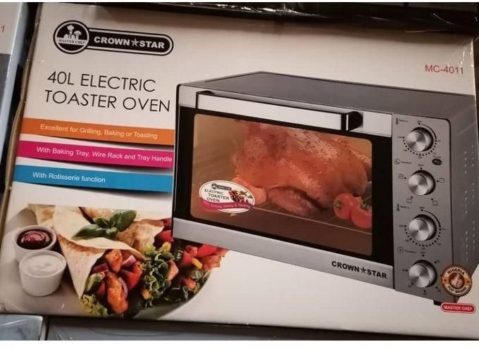 Master Chef 40L- Electric Roaster-Toaster- Oven With Grill