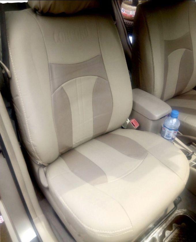 High Quality Leather Seat Cover For Saloon/sedan And 5 Seater SUV Cream