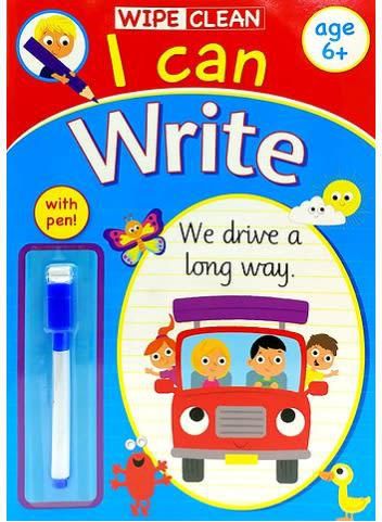 Wipe Clean I Can Write - Book With Pen, Age 6+