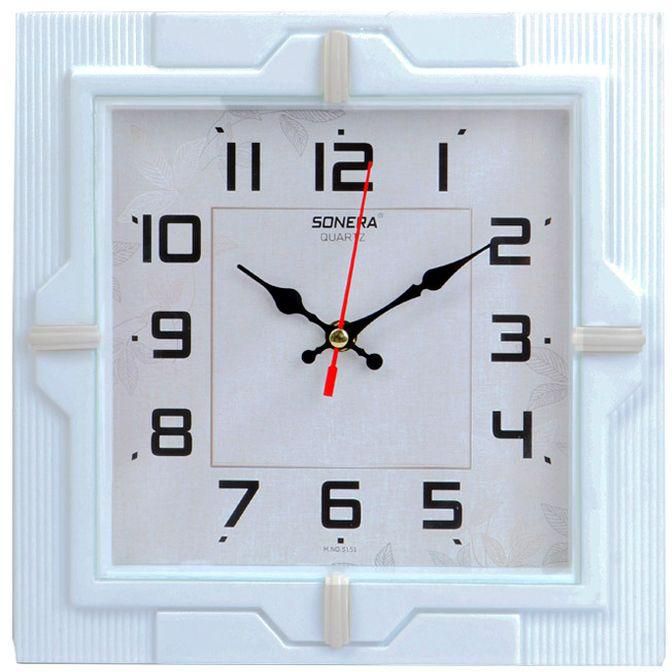 Sonera Analog Wall Clock - White