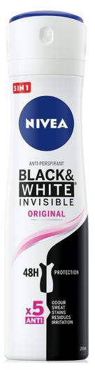 Nivea Black & White Invisible Antiperspirant Spray for Women 150ml