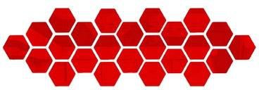 22-Piece 3D Hexagon Wall Sticker Set