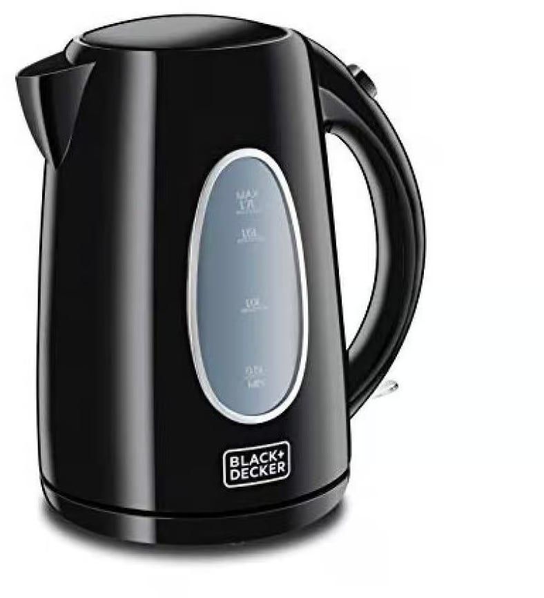 Get Black & Decker Electric Water Kettle, 1.7 Liter, 2200 Watt, JC69-B5 - Black with best offers | Raneen.com