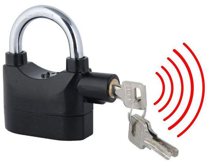 Padlock Alarm High Quality Alarm lock Siren Padlock for home ％ office security