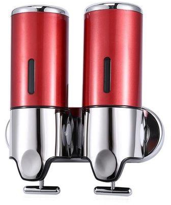 Generic 1000ML Stainless Steel Soap Dispenser Lotion Pump Wall Mounted Dual Box (Red)