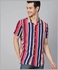 Striped Short Sleeve Shirt Multicolour