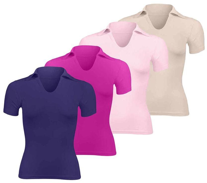Silvy Set Of 4 T-Shirts For Women - Multicolor, X-Large