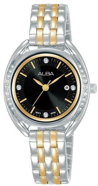 Alba Ladies' FASHION Stainless Steel Bracelet , Black Dial AH7Y85X1