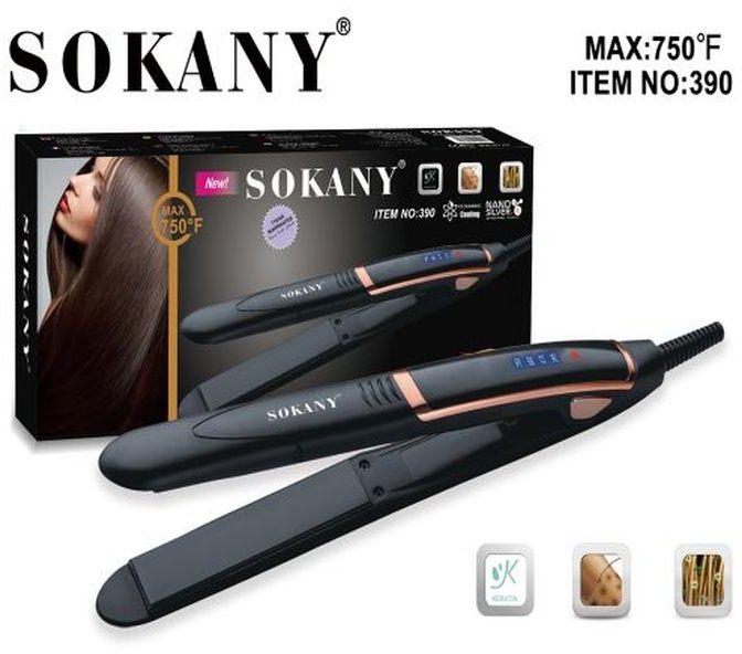 Sokany Professional Hair Straightener -Black