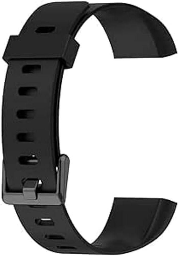 For Realme Band RMA199 Solid Color Silicone Watch (Black)