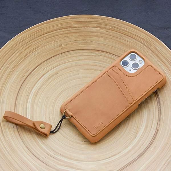 iPhone 11 Pro case - brown leather