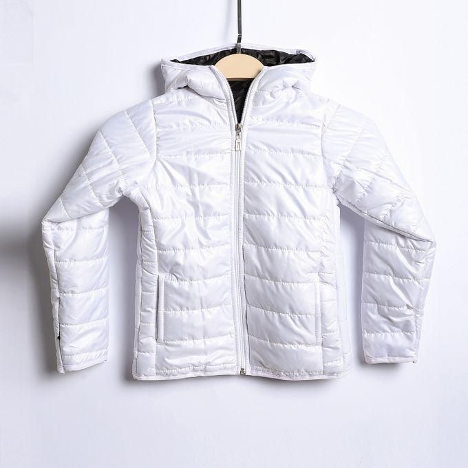 Andora Long Sleeves Quilted Pattern Boys Jacket - White