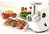 KENWOOD Meat Grinder 1500W Powerful Meat Mincer with Kibbeh Maker, Sausage Maker, Feed Tube Pusher, 3 Stainless Steel Screens for Fine, Medium & Coarse Results MG470 White