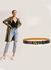 PU Leather Belt With Double C Buckle Brown/Gold