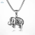 Men New Fashion Thailand Elephant Necklace  Personality Retro Punk Jewelry Stainless Steel Chain