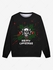 Gothic Skull Letters Painting Splatter Print Christmas Pullover Sweatshirt For Men - 3xl