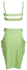 Fashion Women Strap Top+Hollow Skirt - Army Green