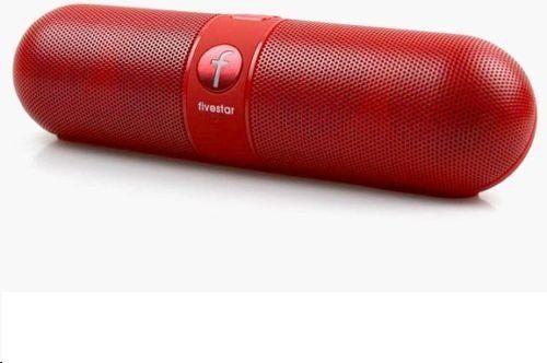 Pill Portable Shockproof Wireless Bluetooth Stereo Speaker For iPhone PC Samsung Red