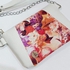 Patch Bags Leather Flower Cross Body Bag - White And Orange
