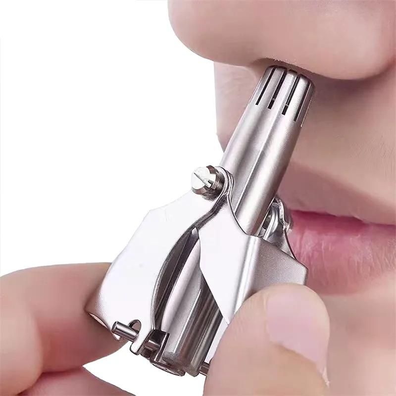 New Stainless Steel Nose Ear Manual Trimmer for Shaving Nose Hair Trimmer Shaver Face Care for Men Women Washable Device Tool