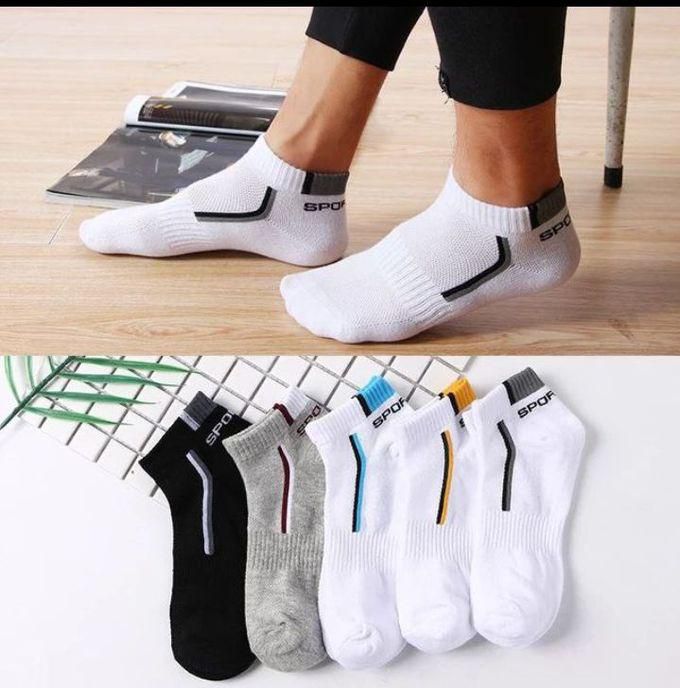 Set Of 6 Pairs Short Socks Sport- Multi Colors High Quality