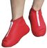 Coolnice Silicone Reusable Shoe Cover With Zipper XL RED