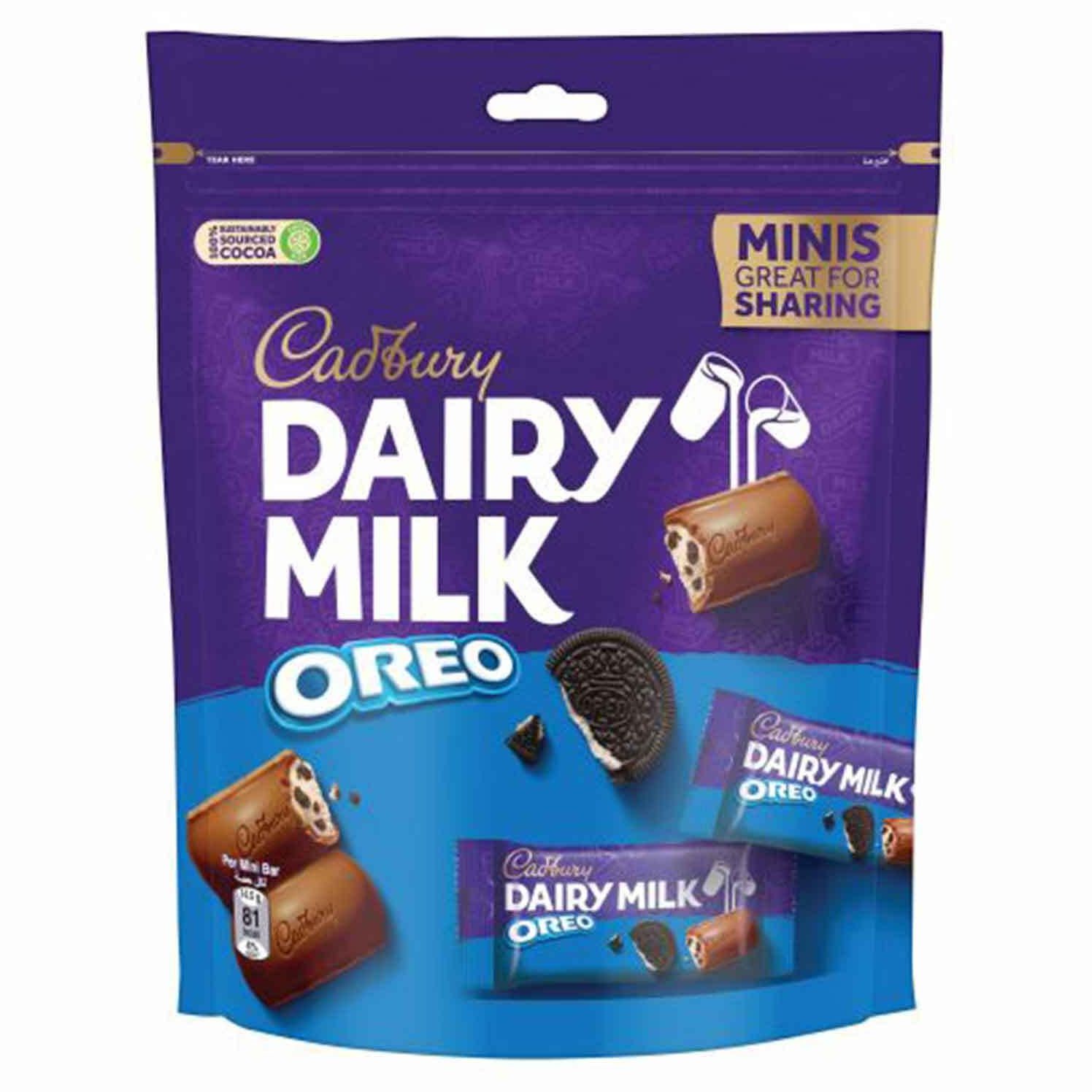 Cadbury dairy milk oreo mini 188 g