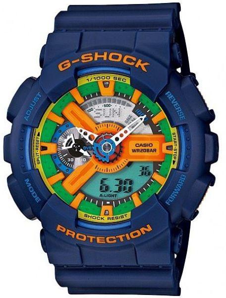 Casio G-Shock for Men - Analog-Digital Resin Band Watch - GA-110FC-2AD