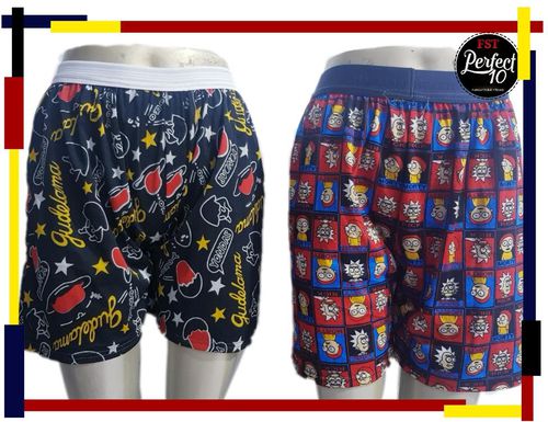 FST 100% Cotton Men's Underwear Comfortable Plus Size S-3XL Boxers (Multi-Color)