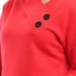 Kady Women Wide Collar Long Sleeves Tunic Top - Red