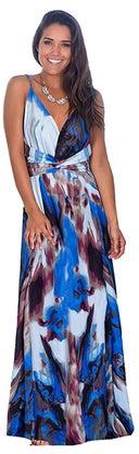 Backless Holiday Long Dress Multicolour