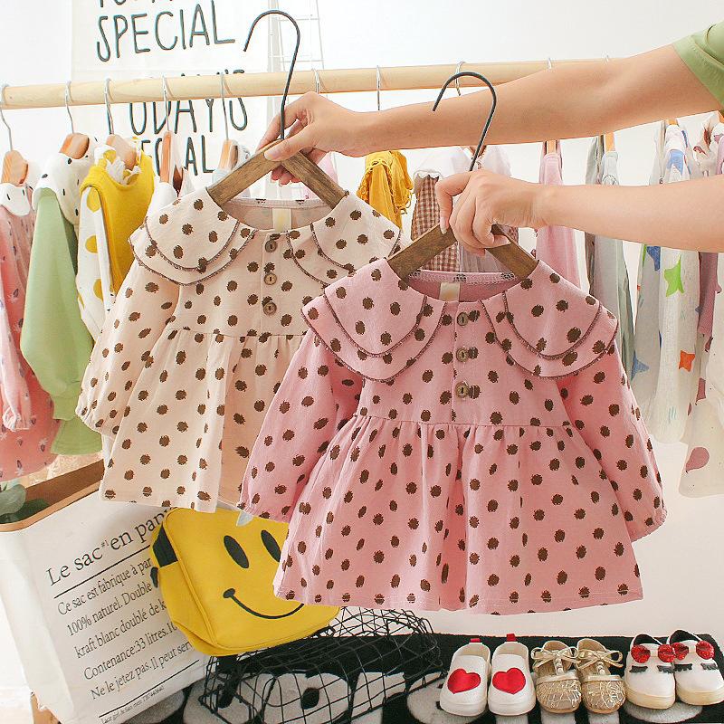 Koolkidzstore Baby Girls Dress - 4 Sizes (Beige - Pink)